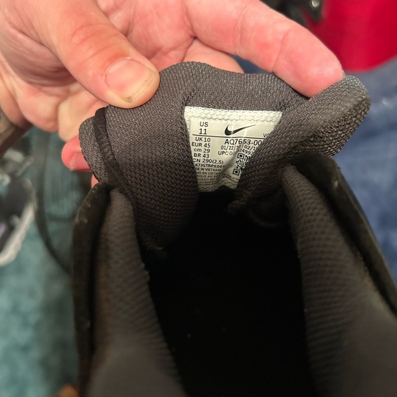 Nike Football Cleats Alpha Menace 2 Fast Flex Men Size 11 BV0146-001 Black White - Picture 6 of 6